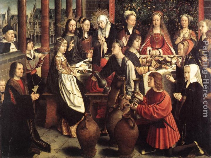 The Marriage at Cana painting - Gerard David The Marriage at Cana art painting